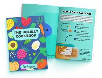 Sample of Cookbook filled with recipes using Littlespoon Products